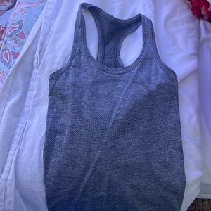 Grey lululemon swiftly tank